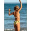 Seafolly Boheme Reversible Slide Tri Bikini With Reversible Hipster- Limelight 09