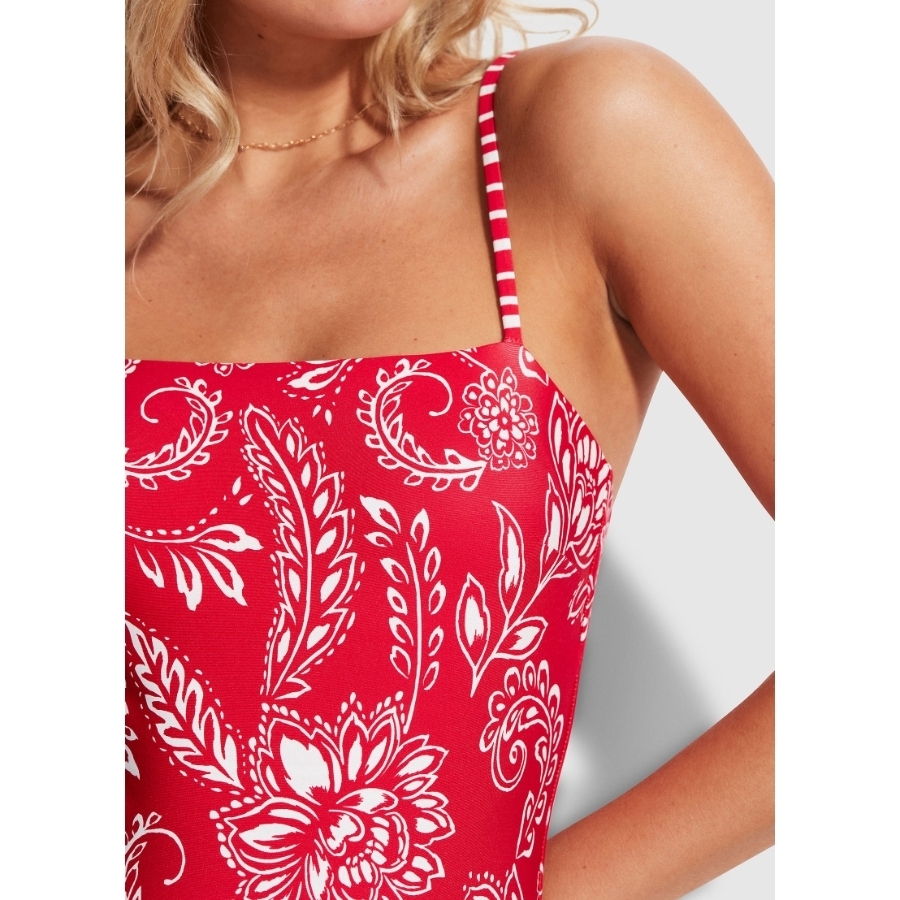 Seafolly Folklore Tube One Piece- Chilli Red 06