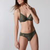 Lou Absolu Underwired Lace Support Bra Khaki Style LL14326-059 03