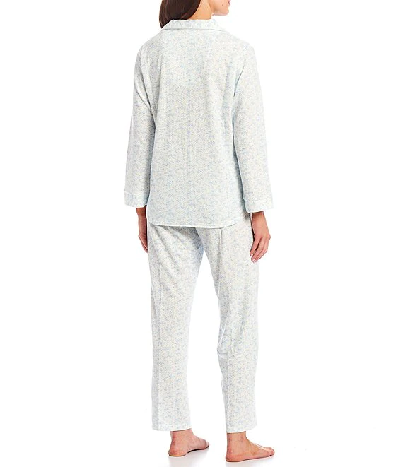 miss elaine cotton knit long sleeve winter pyjama 407841 02