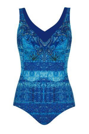 sunflair one piece swimsuit blue 72102